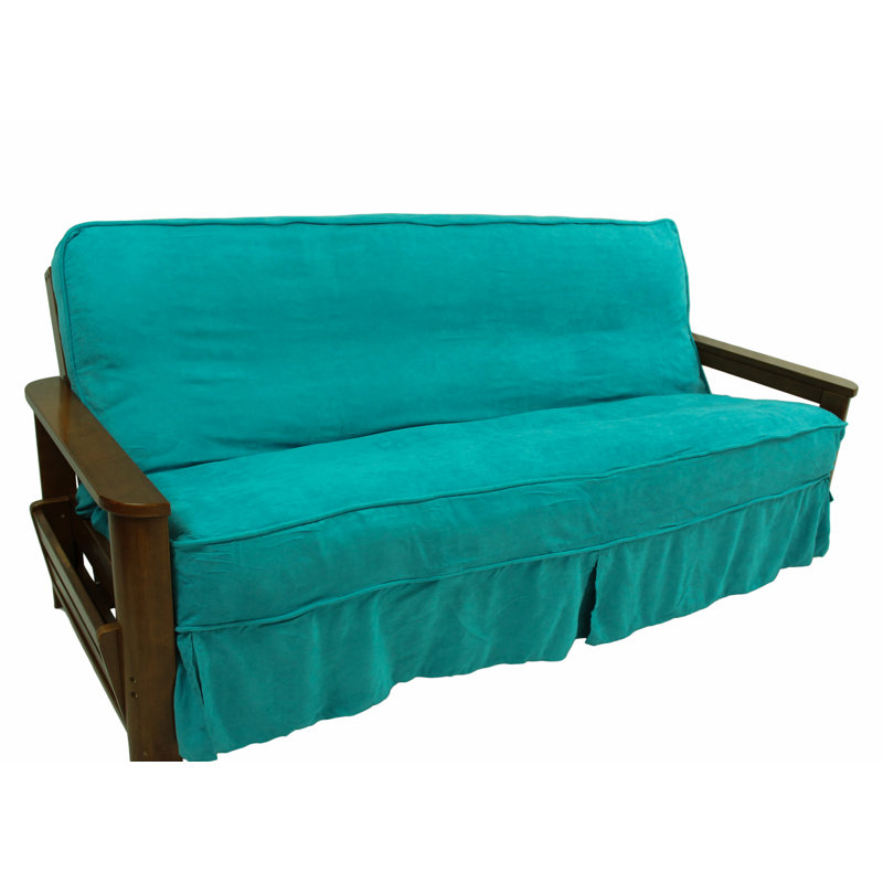 Blazing Needles Box Cushion Futon Slipcover & Reviews Wayfair